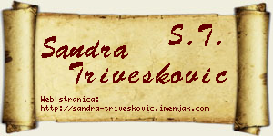 Sandra Trivešković vizit kartica